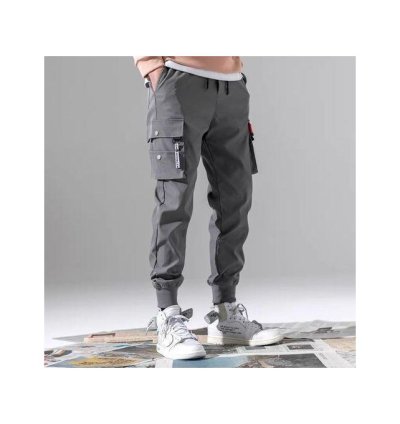 Berrykey Overalls Men's Ankle Pants Loose Large Size Casual Trouser Wear