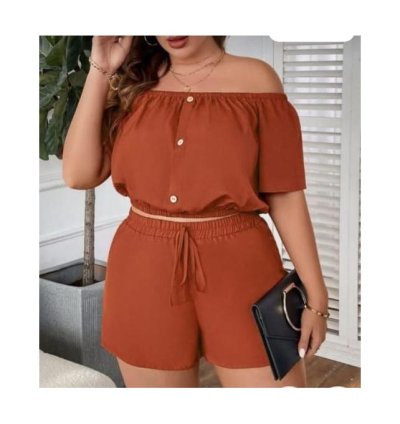 LADIES CLASSY BUMPER SHORT AND TOP